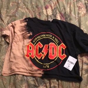 AC/DC  crop top